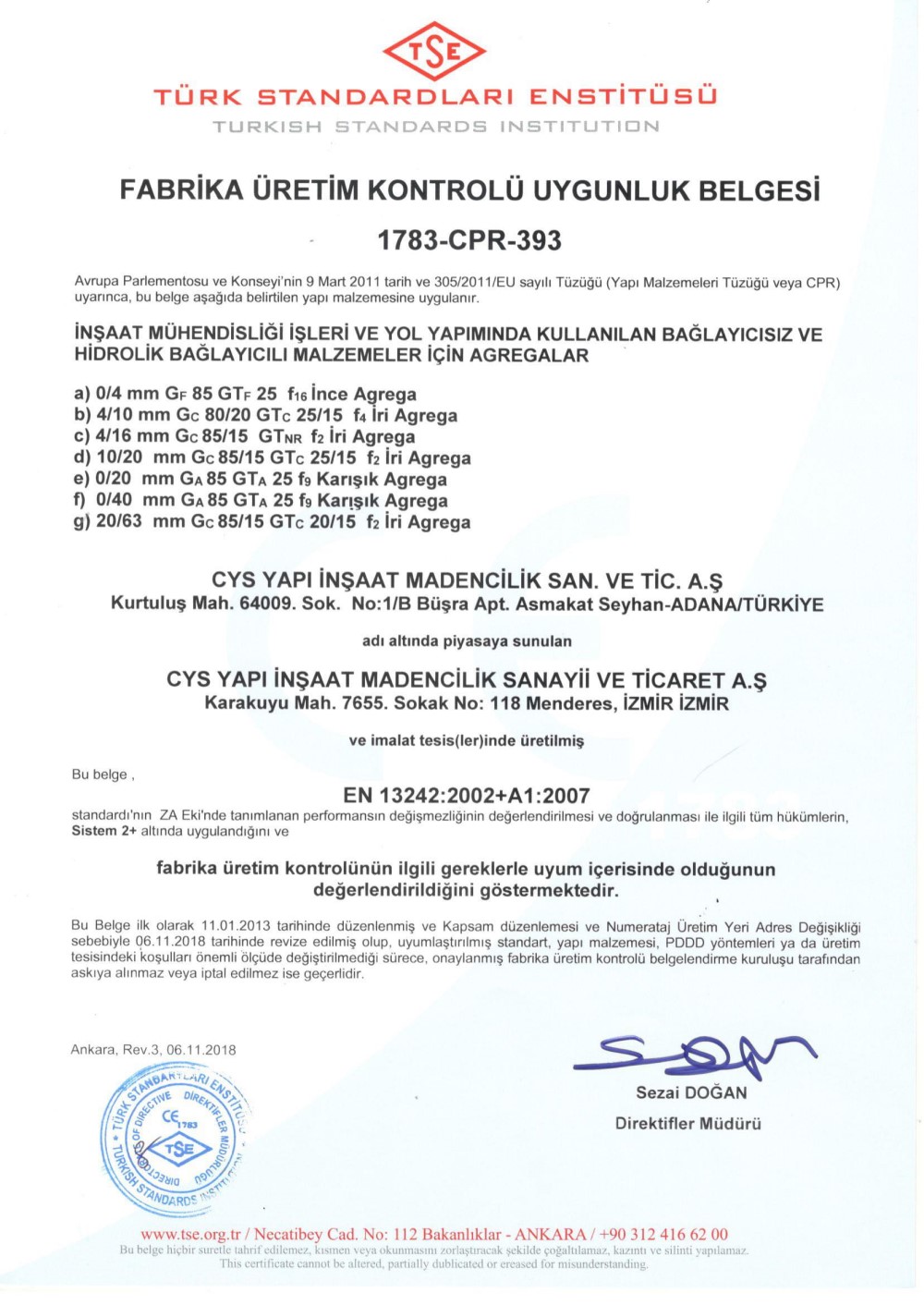 Cys Yapı | CE 13242